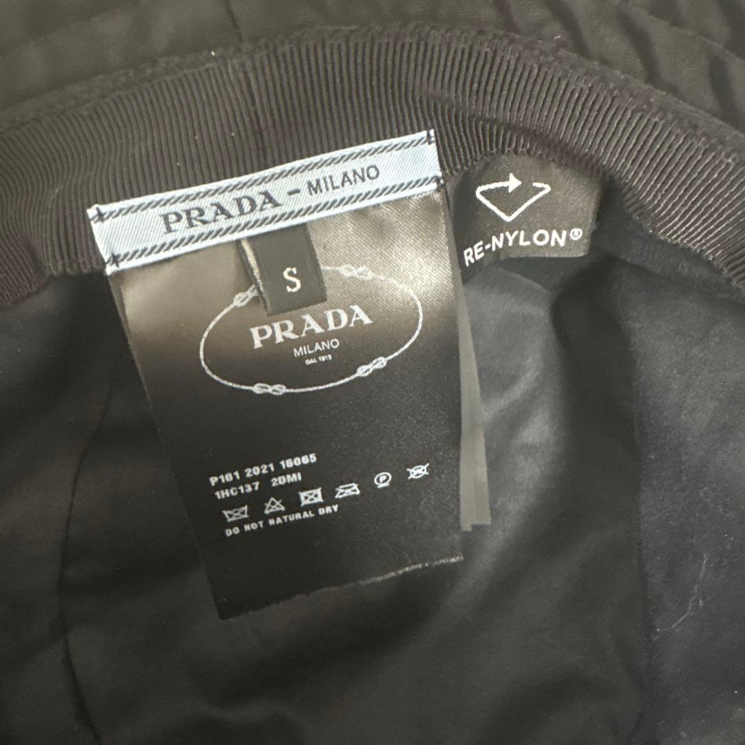 PRADA ナイロン バケットハット ブラック Sサイズ