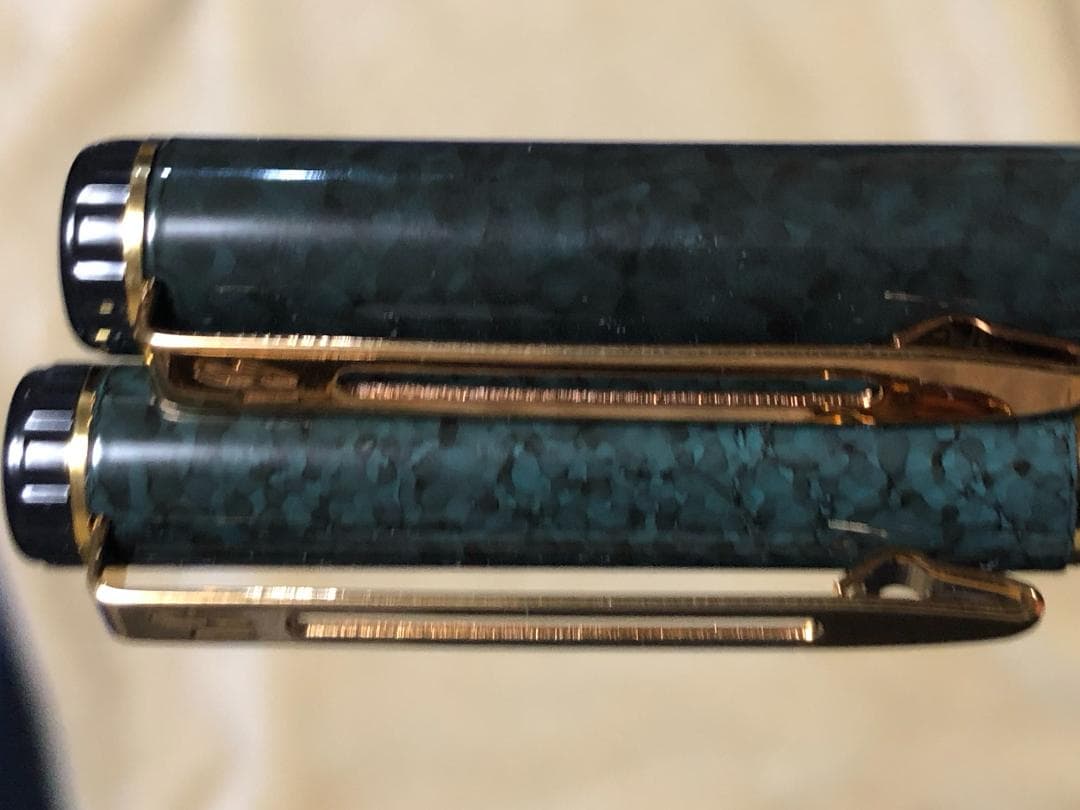 【未使用】ウォーターマン ジェントルマン 万年筆＆BP 2本セット/ グレー＆緑