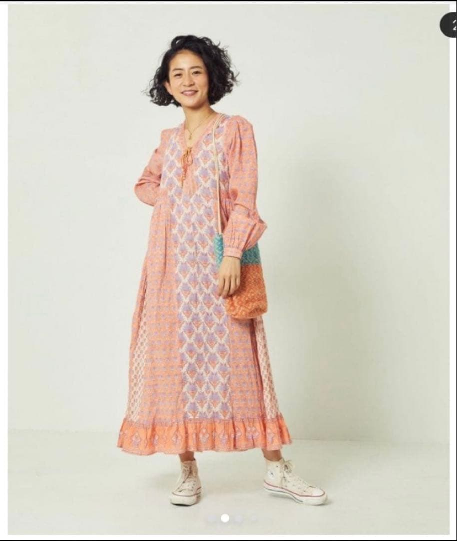 Freada インド綿ワンピース