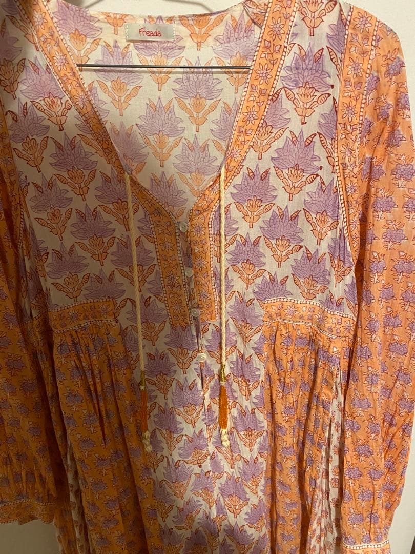 Freada インド綿ワンピース