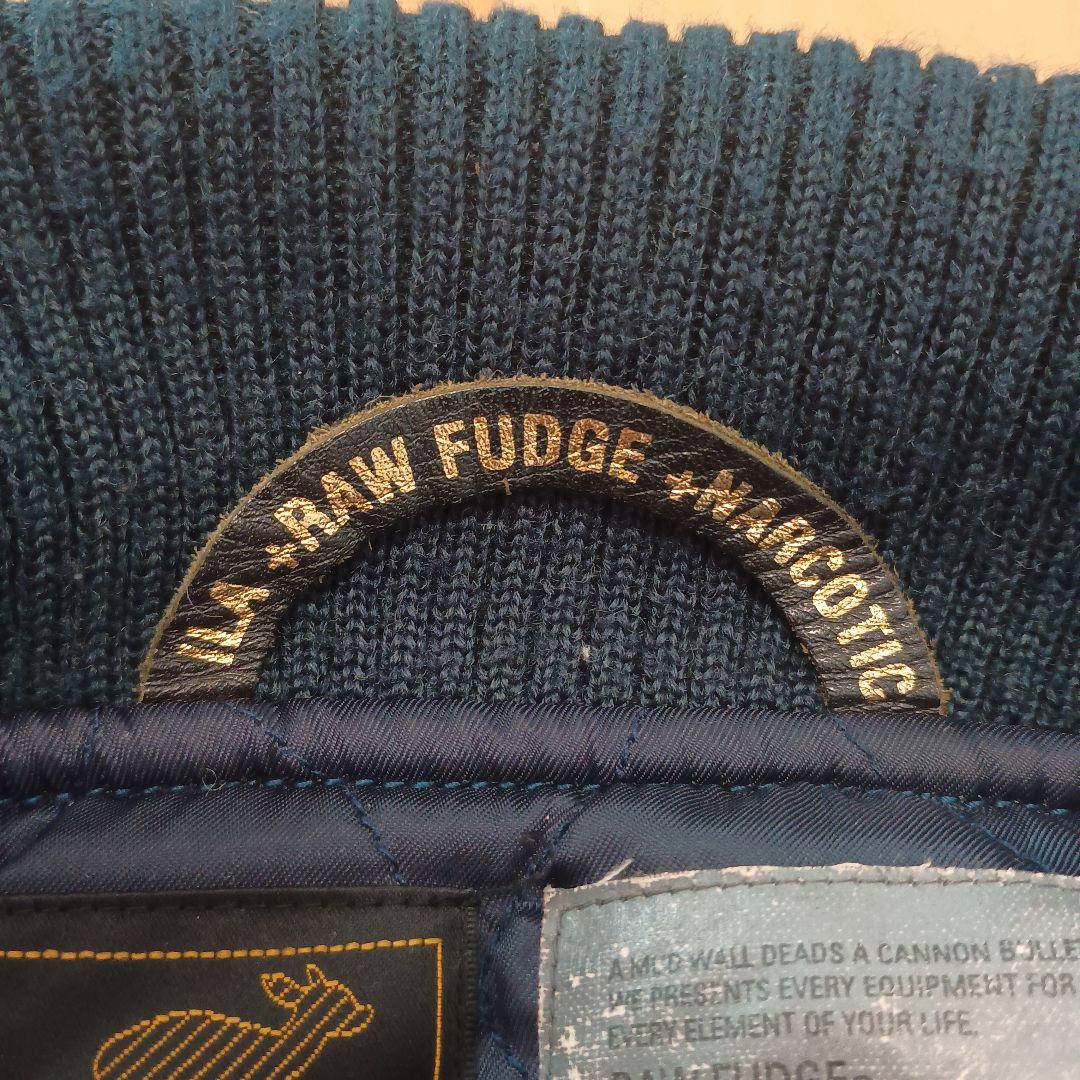 iLA+RAW FUDGE+NARCOTIC スタジャン ネイビー