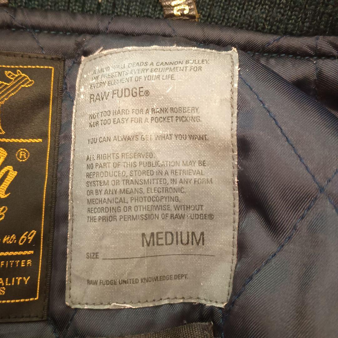 iLA+RAW FUDGE+NARCOTIC スタジャン ネイビー