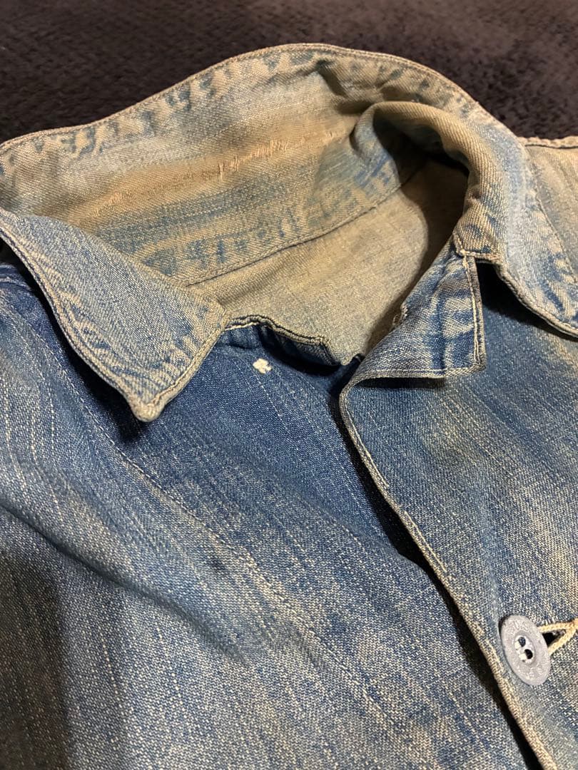 30s 40s 1940年代かな デニムカバーオール ビンテージ