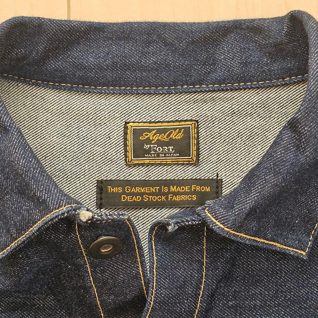 大戦 Gジャン コーンデニム デッドストック生地 L T-BACK仕様