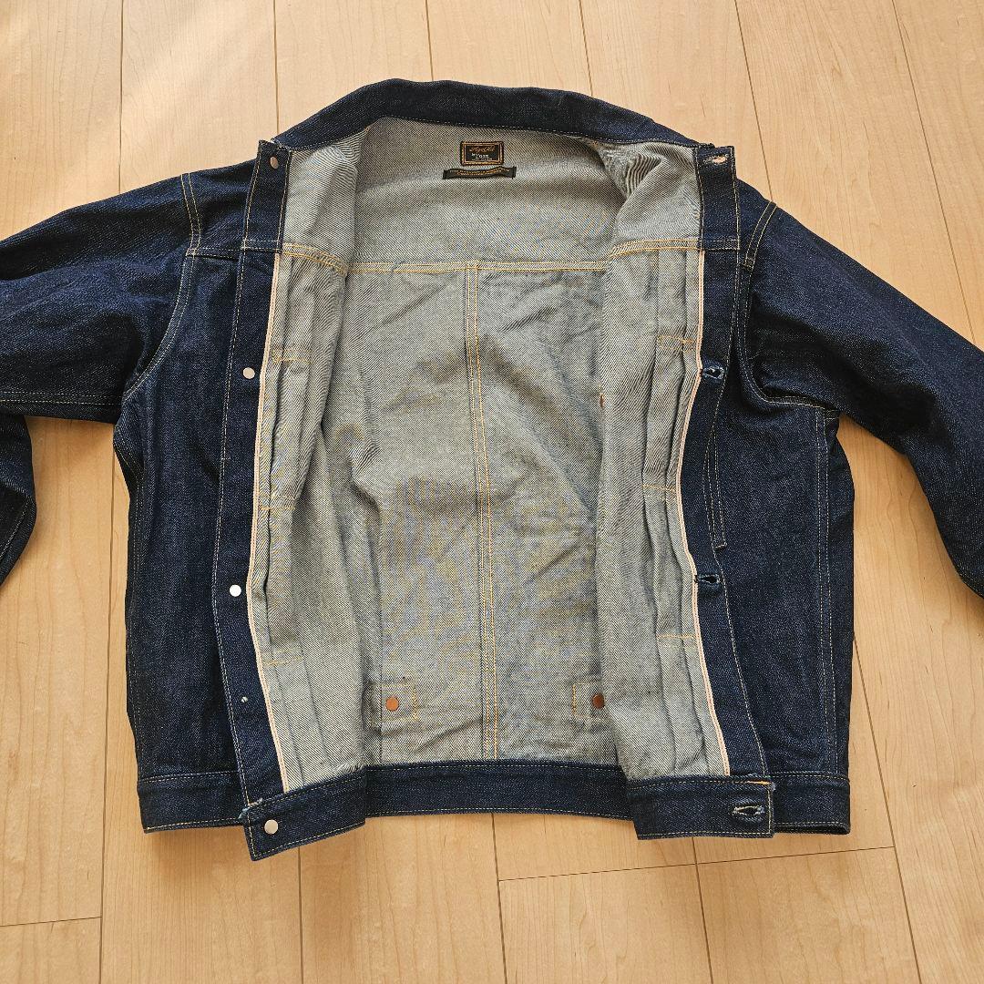 大戦 Gジャン コーンデニム デッドストック生地 L T-BACK仕様