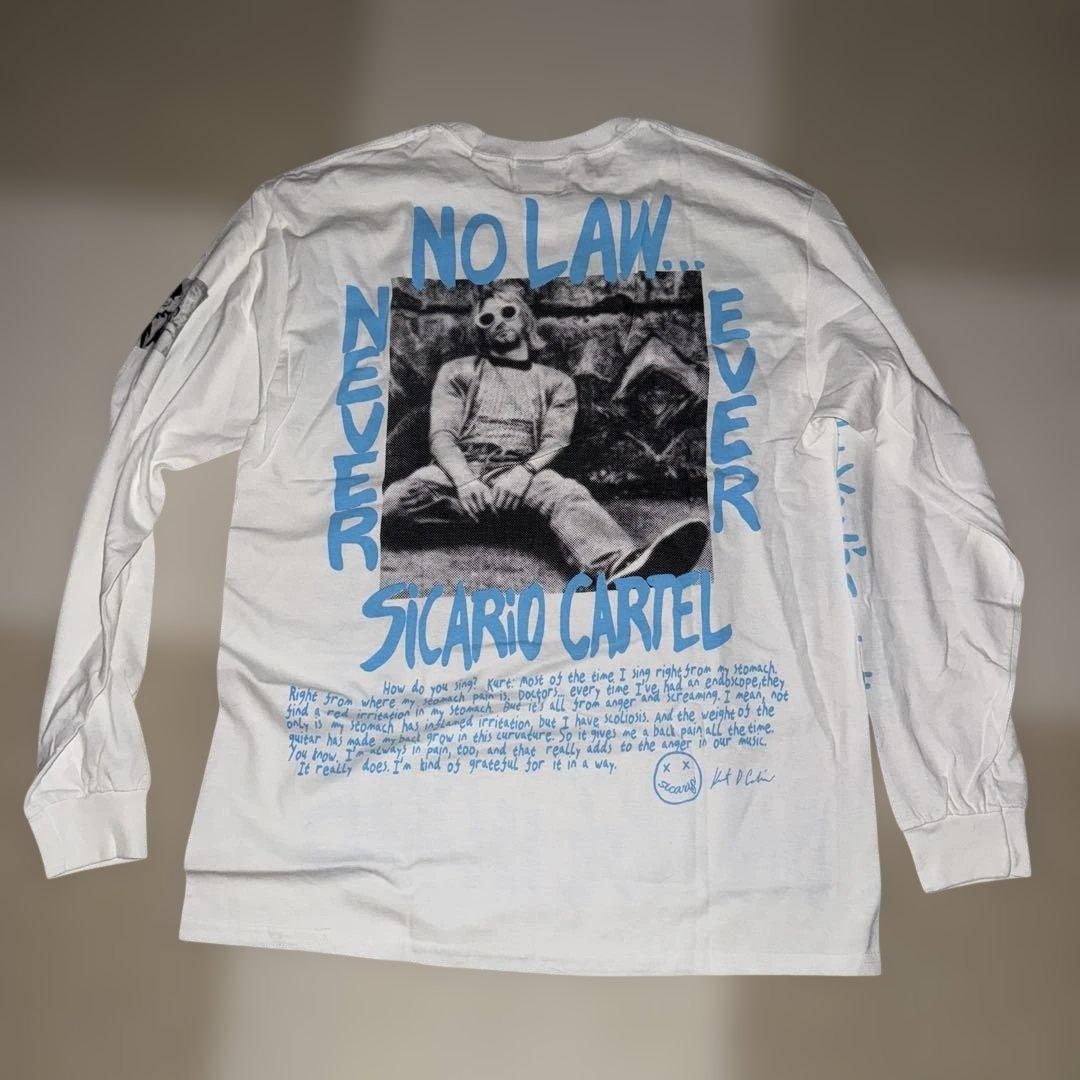 k*3様 ブルースウェバー風　カートコバーン　ロングスリーブ　Tシャツ