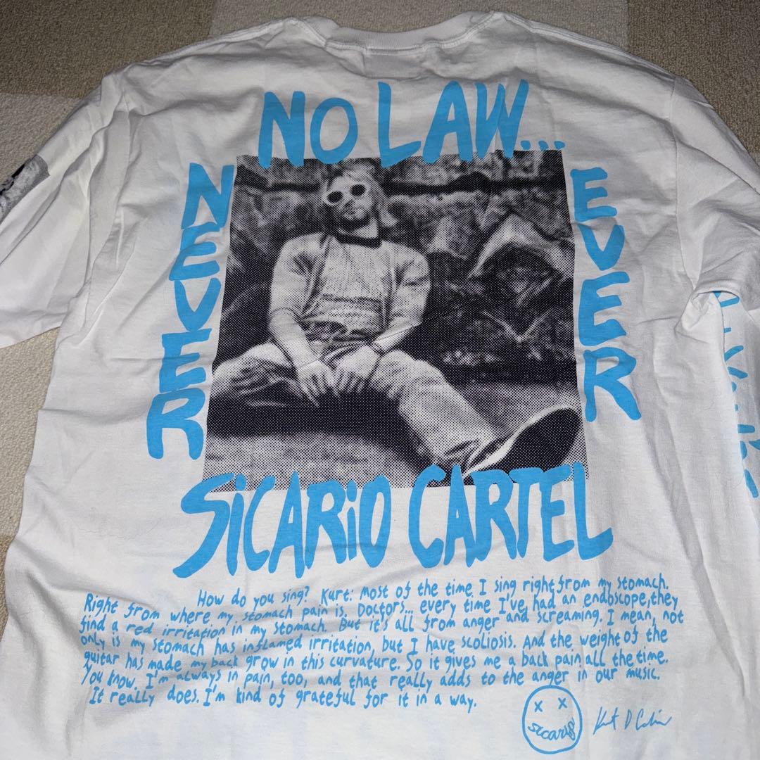 k*3様 ブルースウェバー風　カートコバーン　ロングスリーブ　Tシャツ