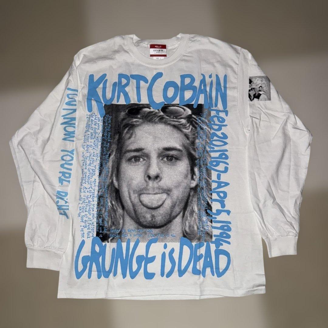 k*3様 ブルースウェバー風　カートコバーン　ロングスリーブ　Tシャツ