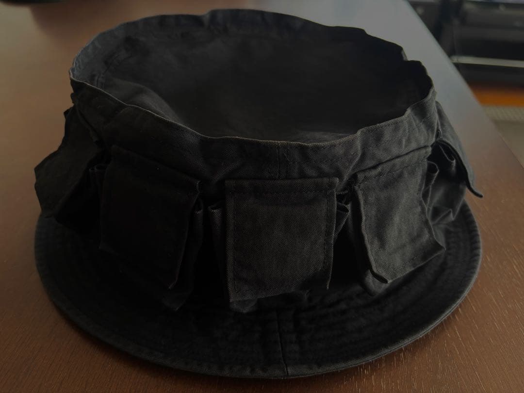 ジェネラルリサーチ　パラサイトポケット　ハット　ポークパイ　ブラック