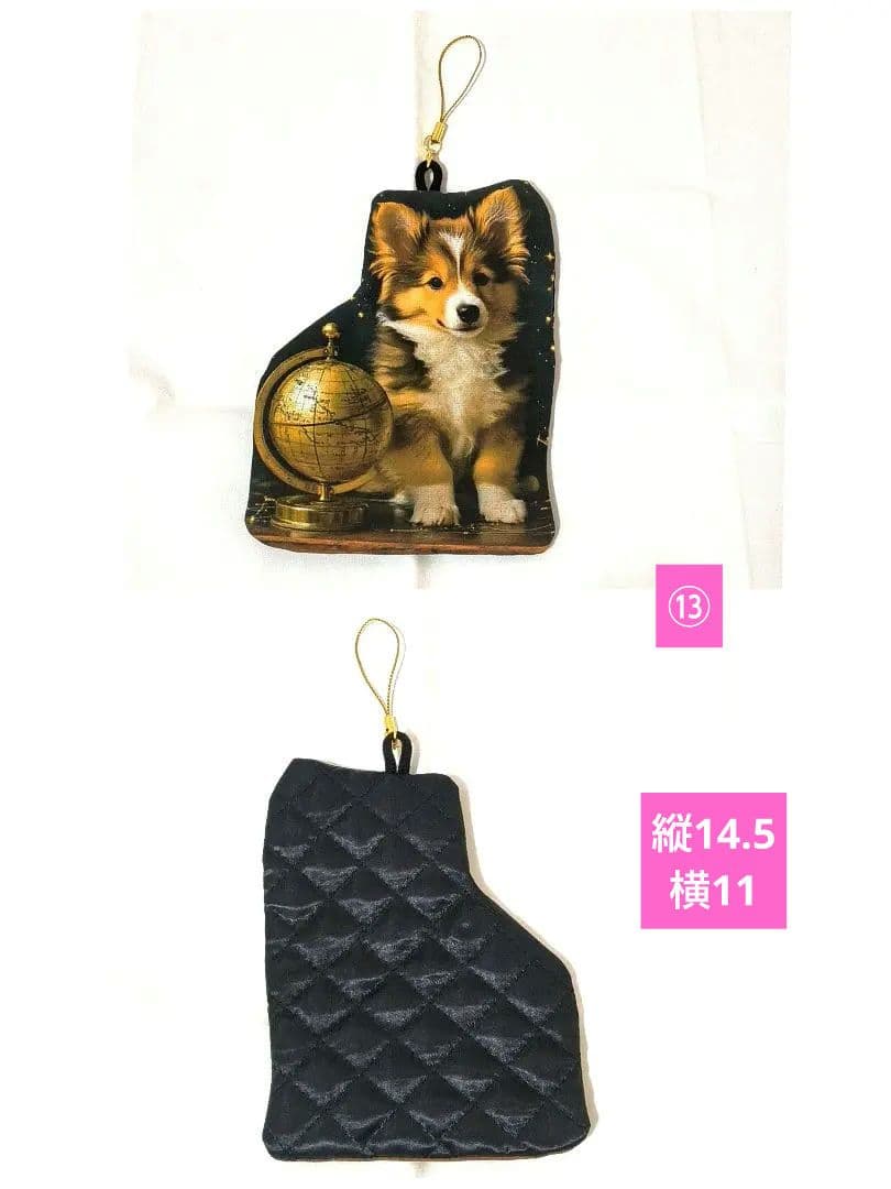 Yourelia様】ハンドメイドオーダー★犬★ハンカチ&巾着&ストラップ　13点