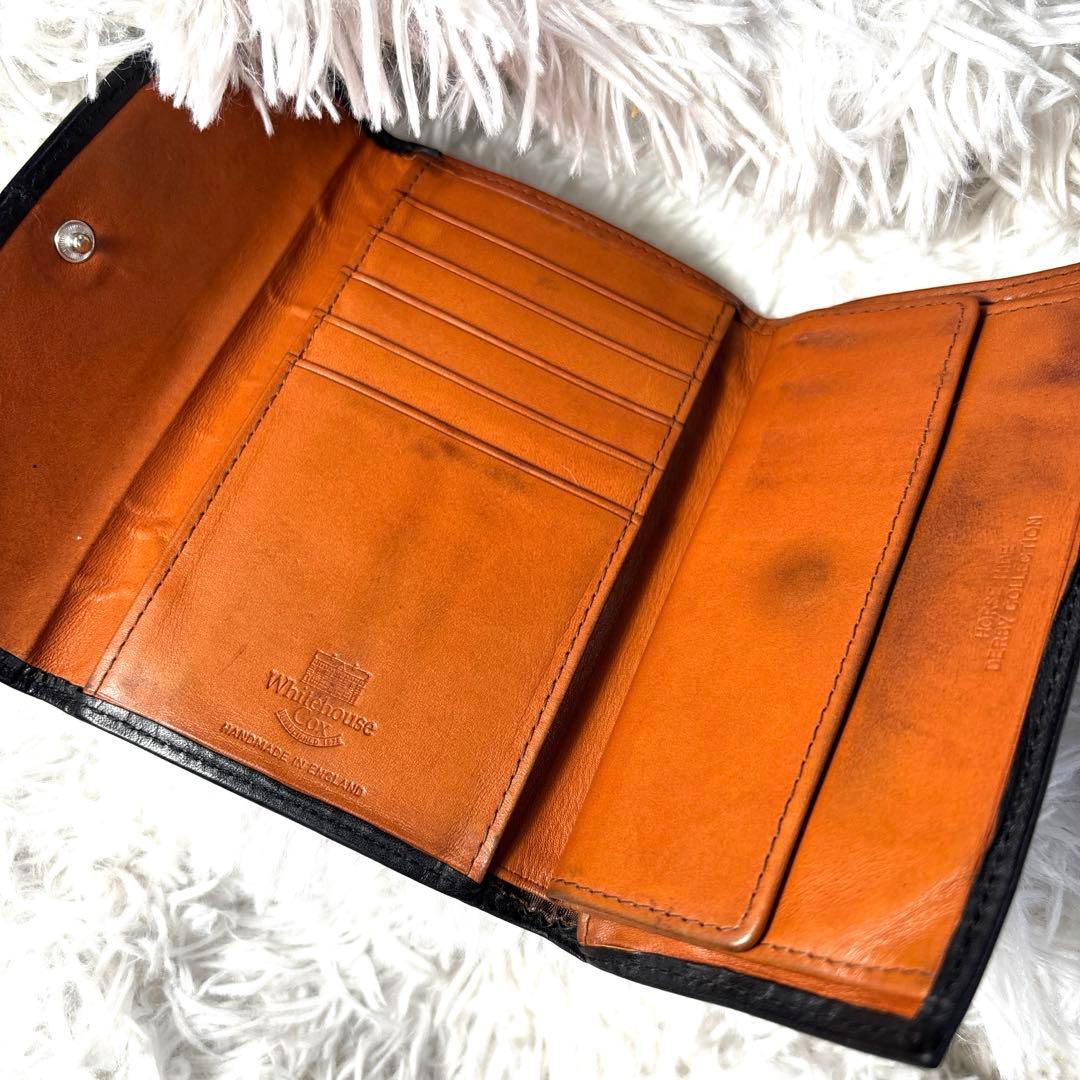 ホワイトハウスコックス　ブライドルレザー　革　三つ折り財布　ウォレット