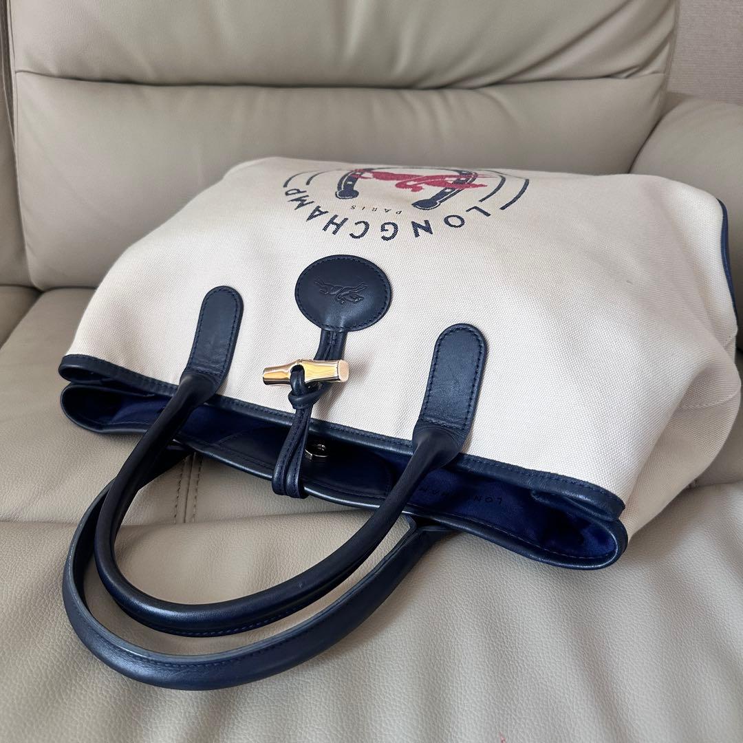 LONGCHAMP ロンシャン ロゾ キャンバス トートバッグ