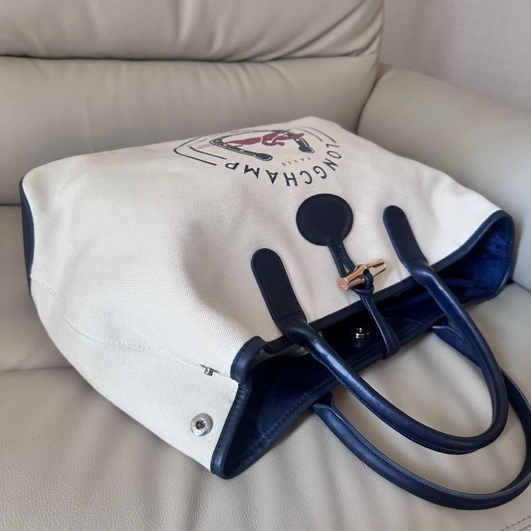 LONGCHAMP ロンシャン ロゾ キャンバス トートバッグ