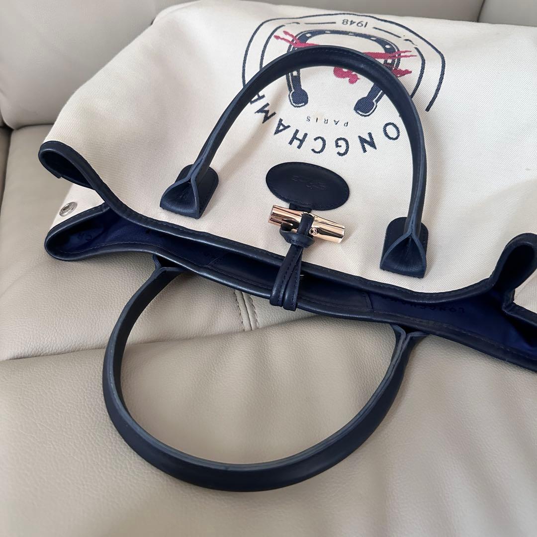 LONGCHAMP ロンシャン ロゾ キャンバス トートバッグ