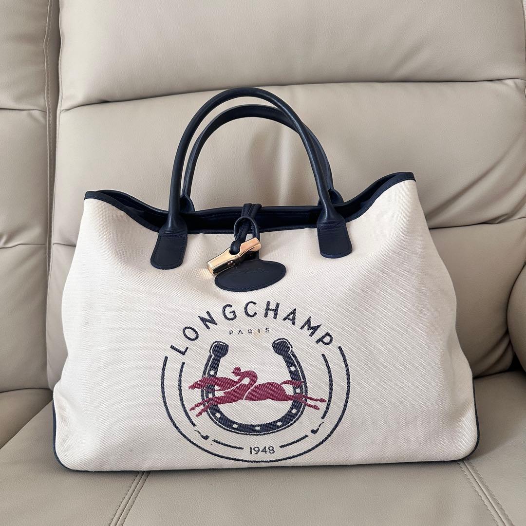 LONGCHAMP ロンシャン ロゾ キャンバス トートバッグ