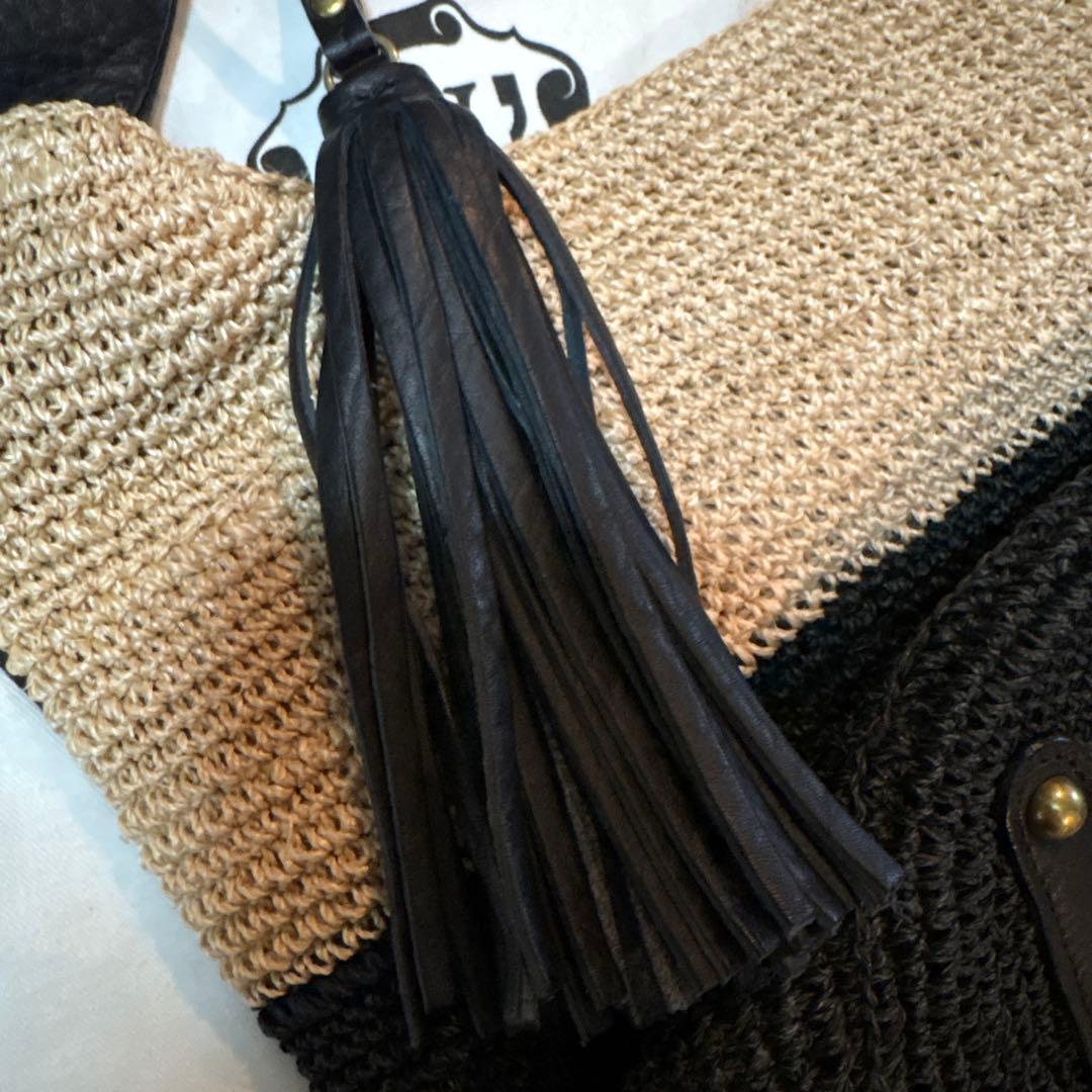 予約品　VIOLA d'ORO 新品未使用　編み込みデザイン バッグ