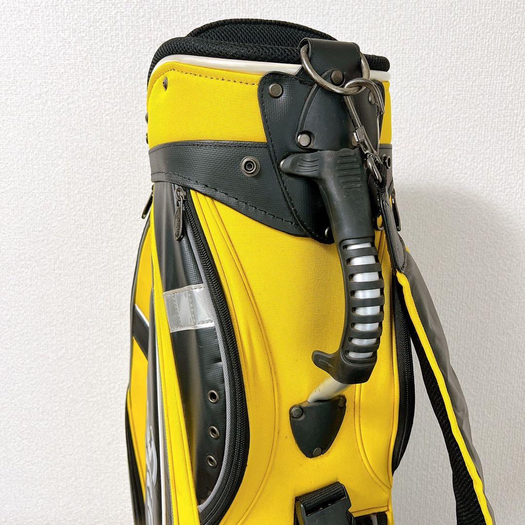 SRIXON スリクソン キャディバッグ 9型 5分割 黄色ゴルフバッグフード付
