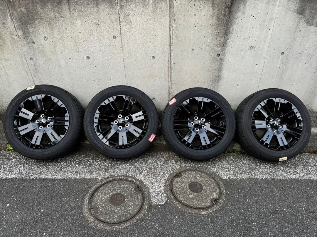 ［美品］三菱デリカD5 純正 タイヤホイール シャモニー ブラックアルミホイール