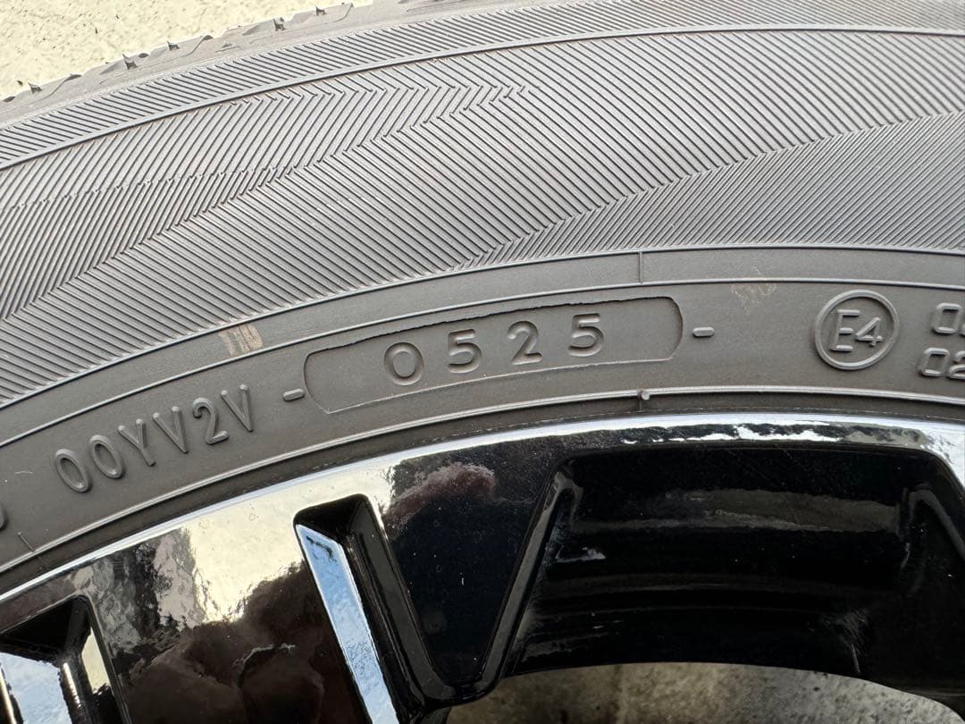 ［美品］三菱デリカD5 純正 タイヤホイール シャモニー ブラックアルミホイール