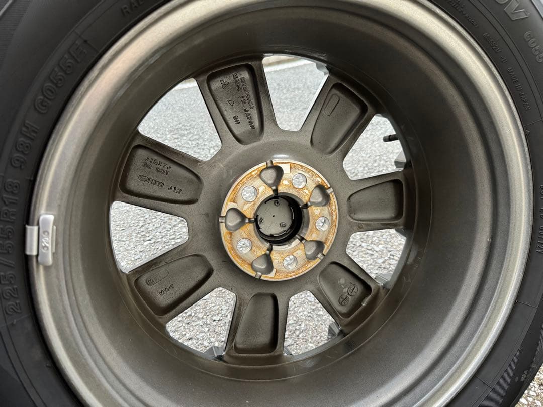 ［美品］三菱デリカD5 純正 タイヤホイール シャモニー ブラックアルミホイール