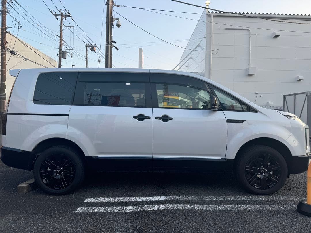 ［美品］三菱デリカD5 純正 タイヤホイール シャモニー ブラックアルミホイール