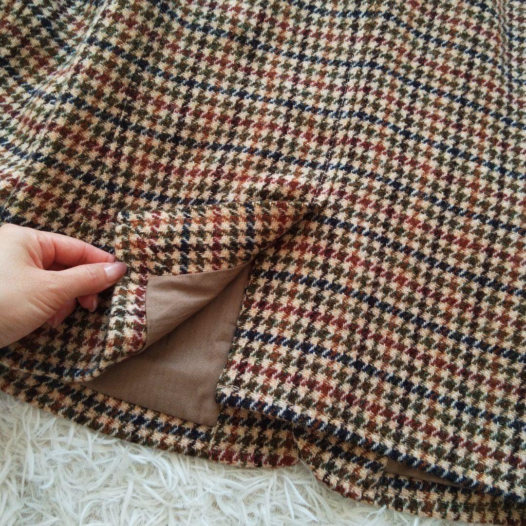 aikmj ビームスボーイ × ハリスツイード 千鳥格子ウールジャケット