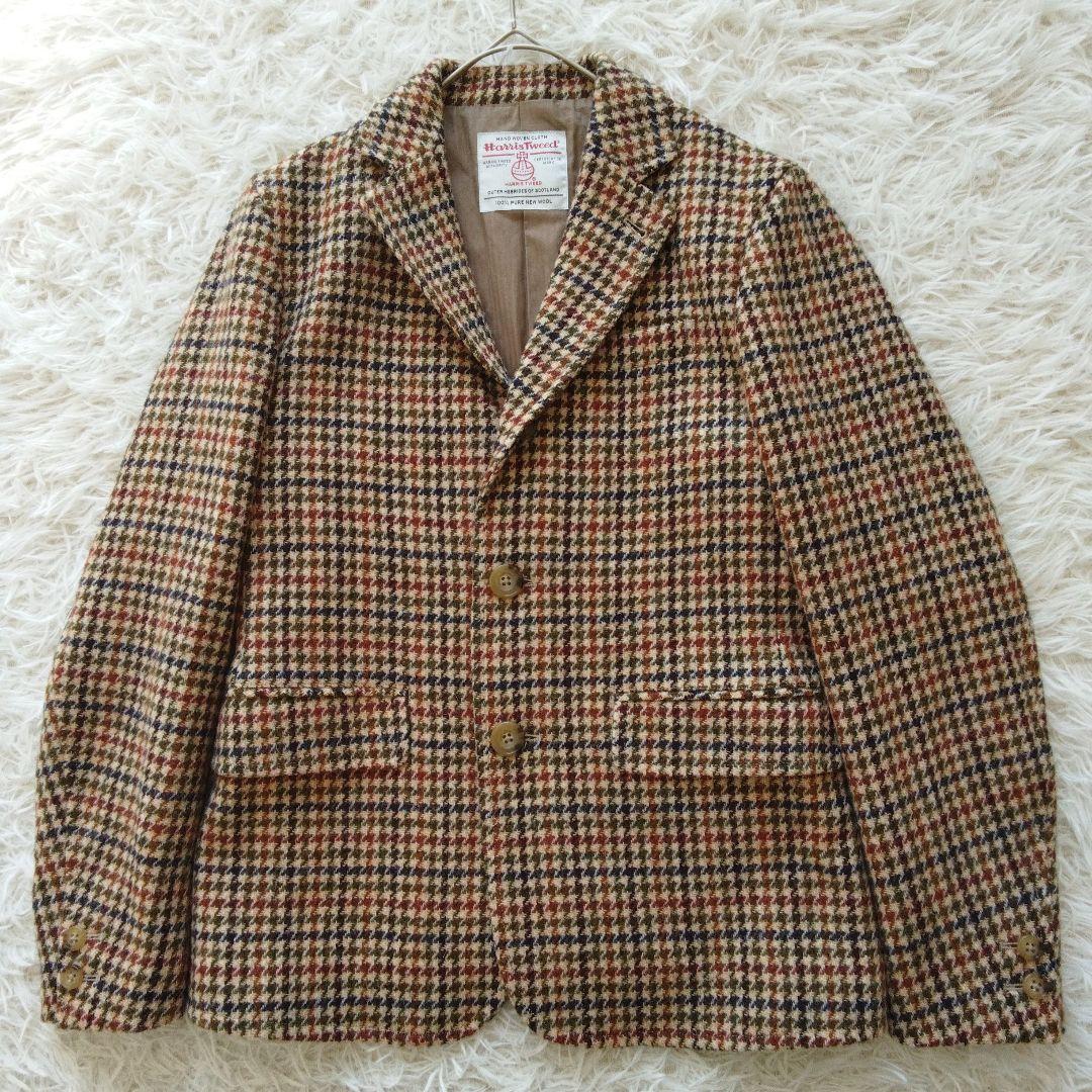 aikmj ビームスボーイ × ハリスツイード 千鳥格子ウールジャケット