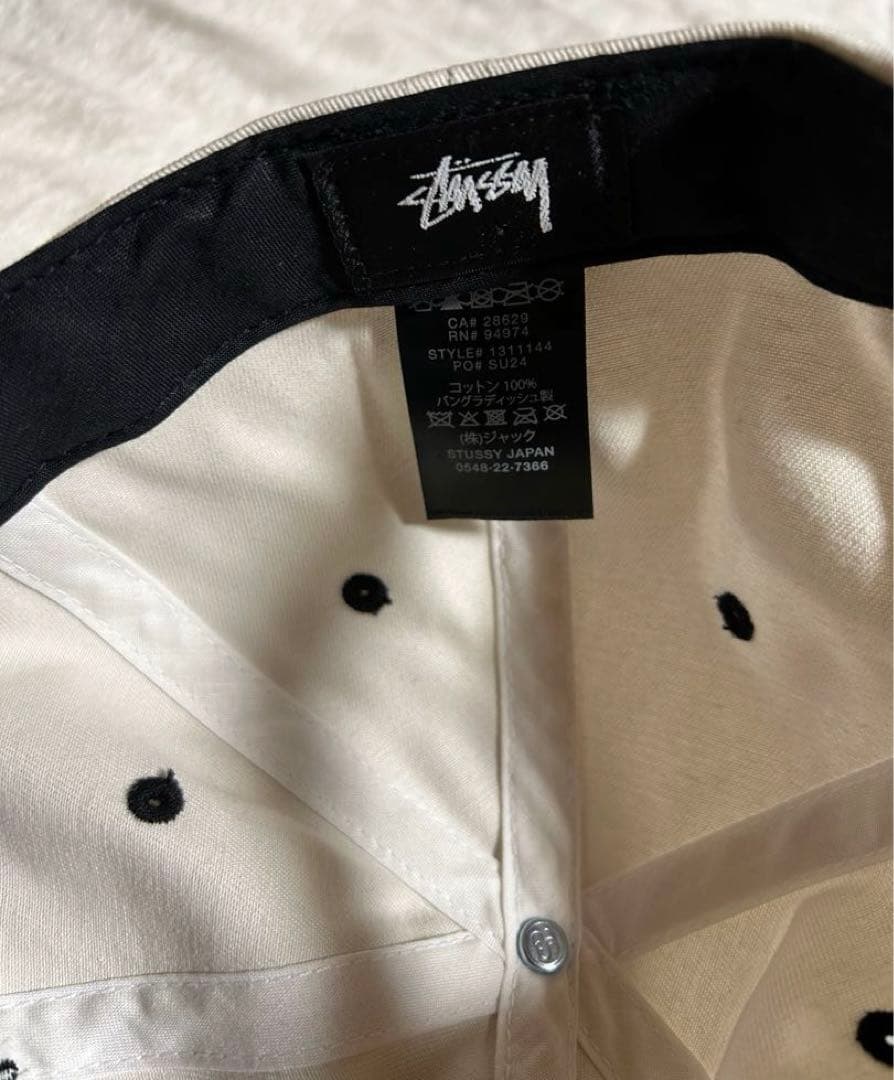 帽子 STUSSY LOW PROFILE BIG BASIC SNAPBACK