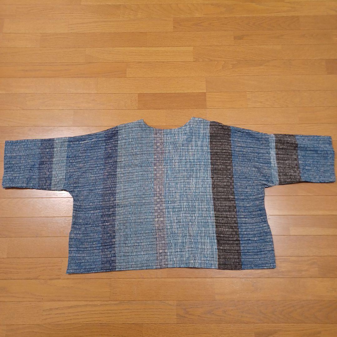 うさとの服　トップス　藍染め　手織り　コットン100%