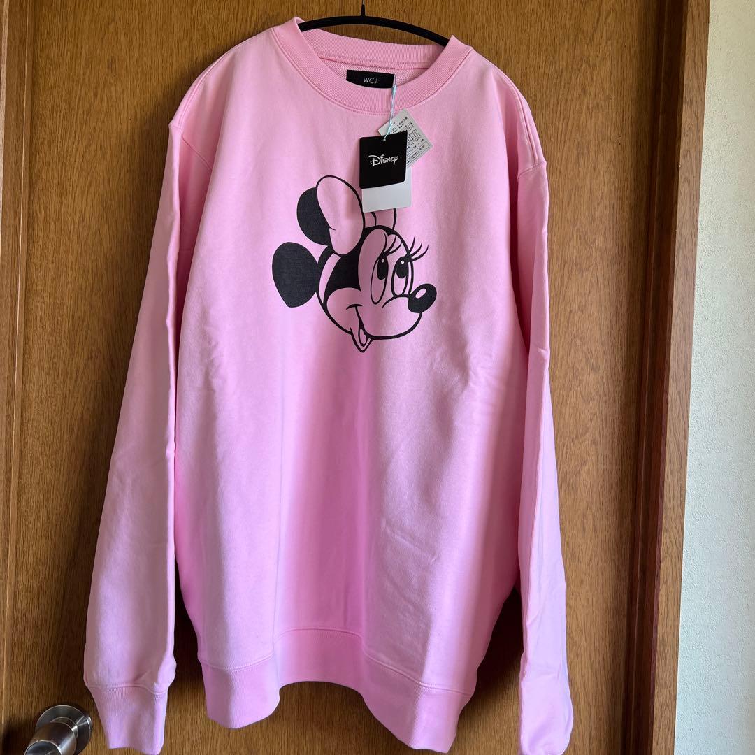 新品　WCJ スウェット　Disney / SWEAT TOP ミニー　ピンク