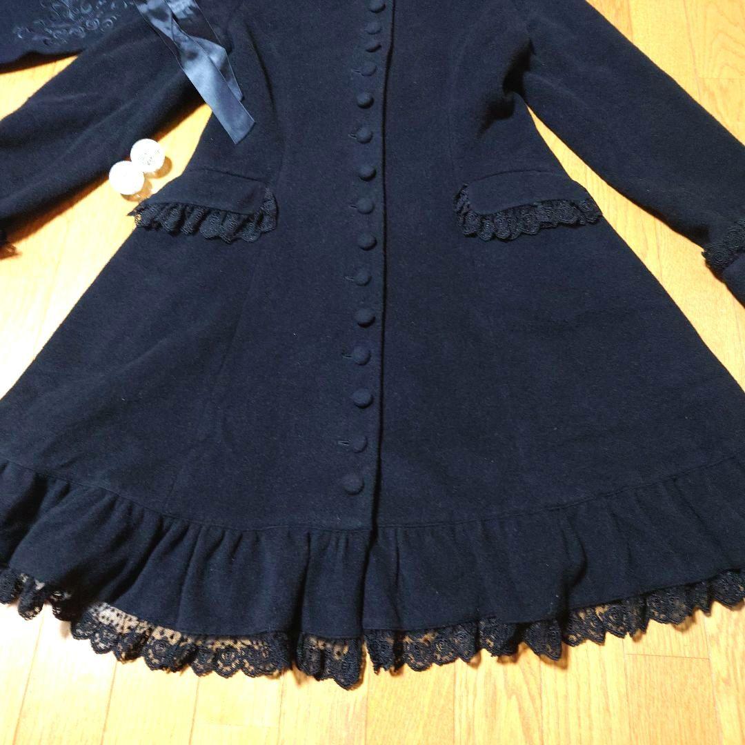 【美品】 メタモルフォーゼ ケープつき コート 黒 morphose