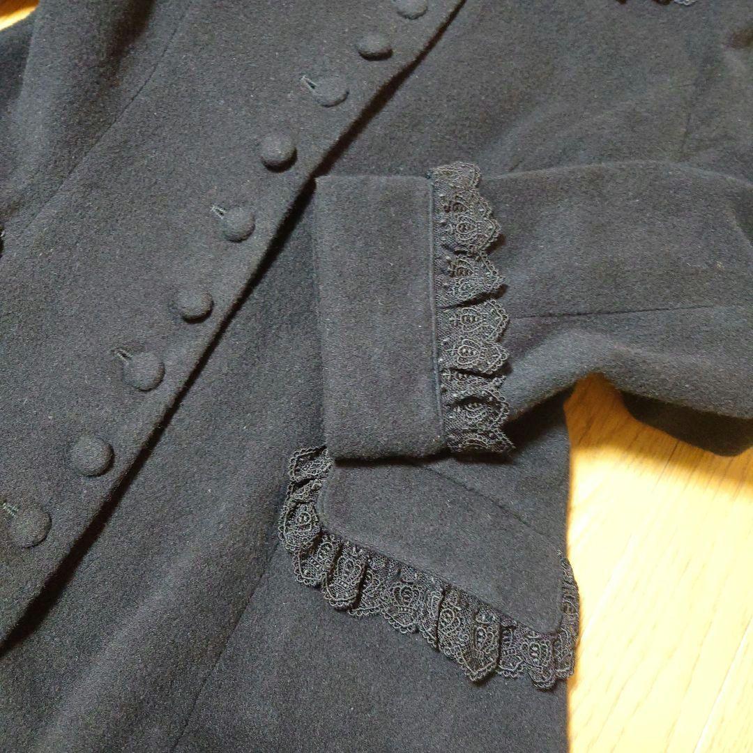 【美品】 メタモルフォーゼ ケープつき コート 黒 morphose