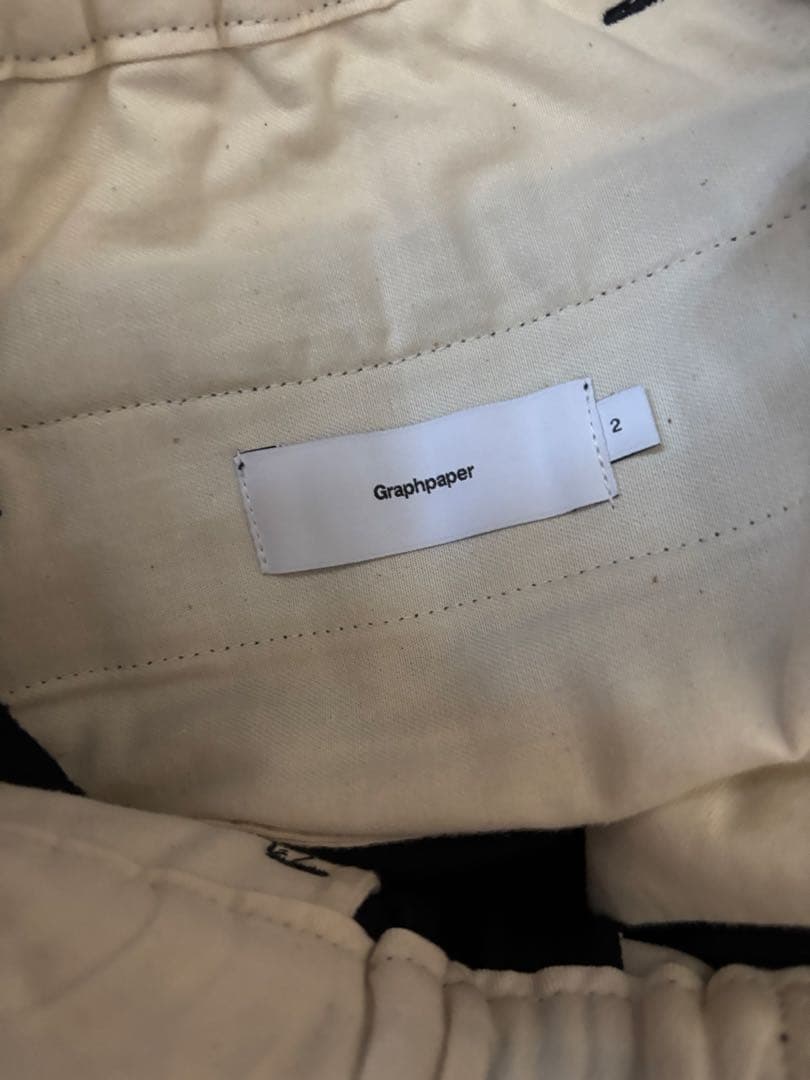 グルフペーパー Graphpaper ワイド チノパン ネイビー