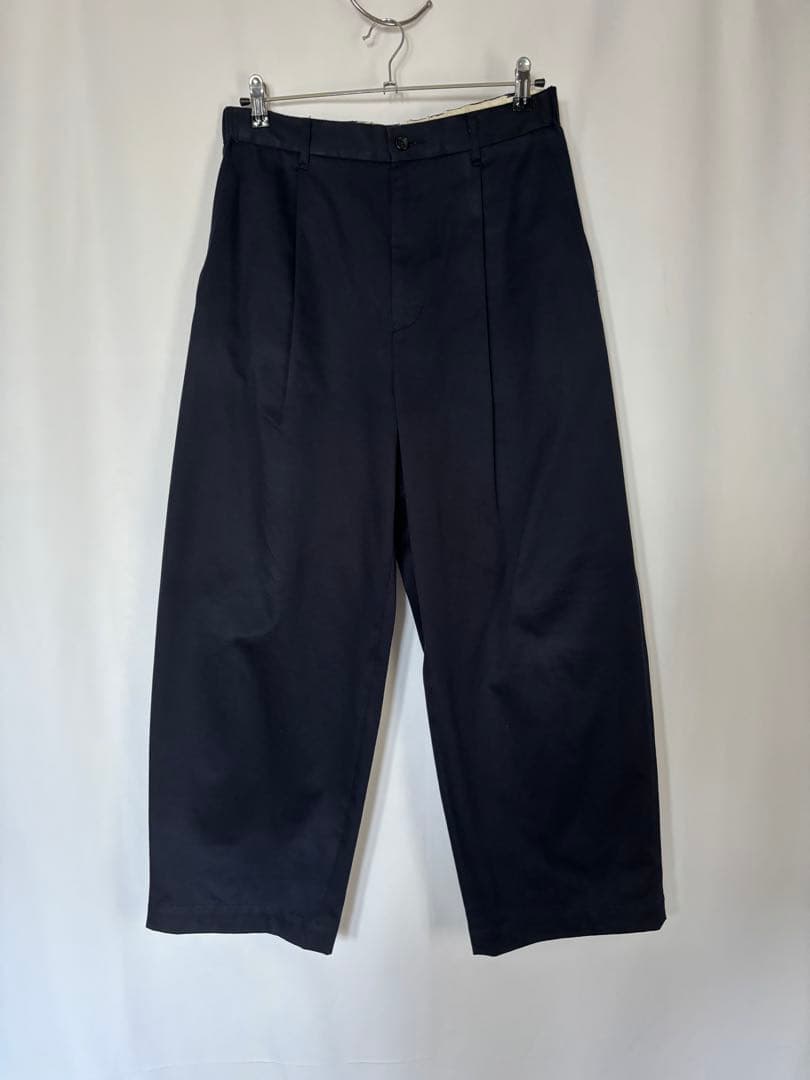 グルフペーパー Graphpaper ワイド チノパン ネイビー