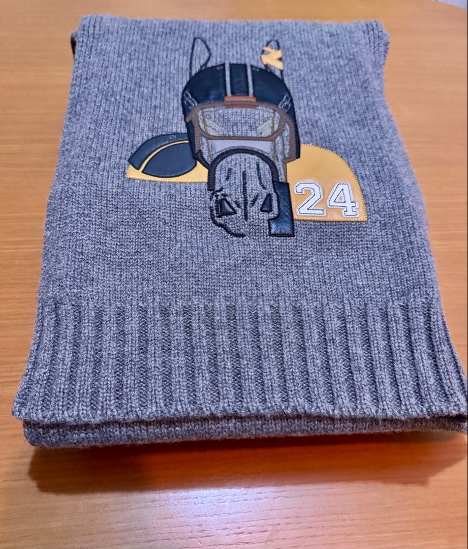 エルメス　HERMES カシミヤシルク マフラー