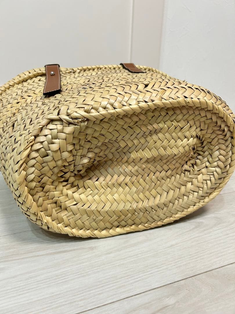 LOEWE ストロー かごバッグ ベージュ