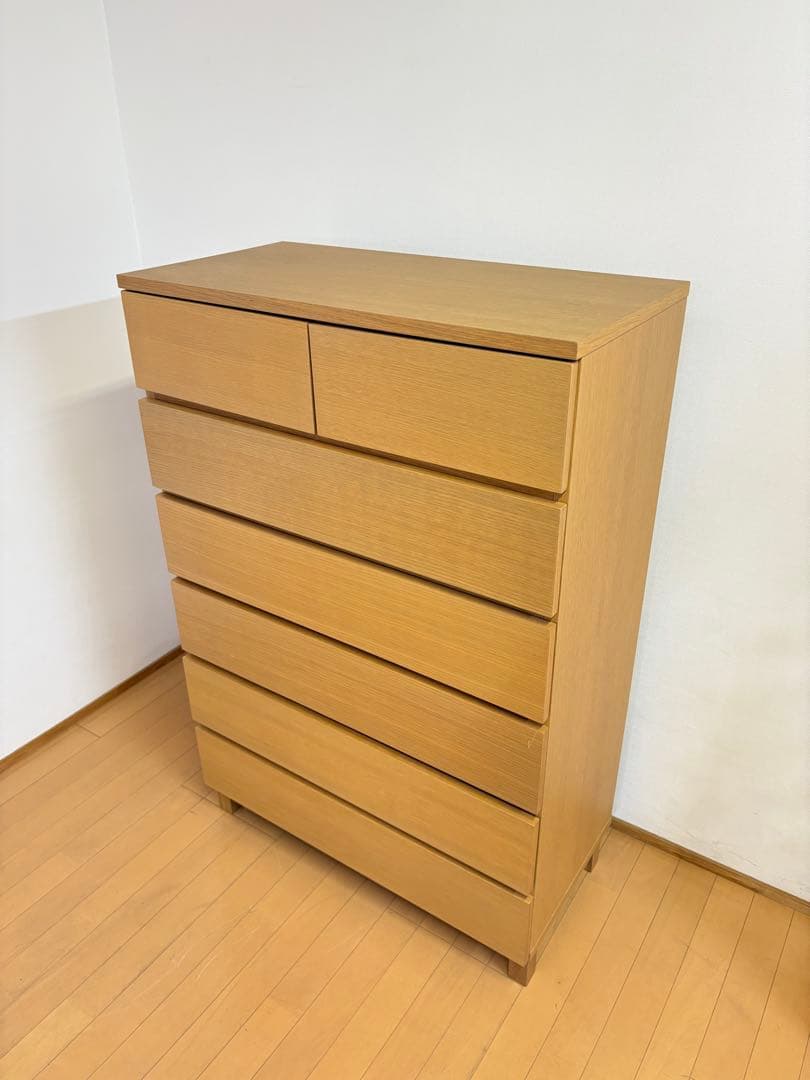 無印良品/良品計画　　チェスト　6段　オーク