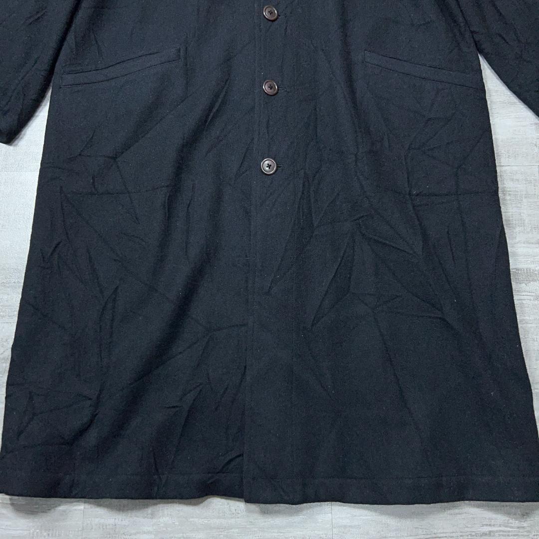 Y's for men ワイズ ウール ロングコート ブラック ヨウジヤマモト