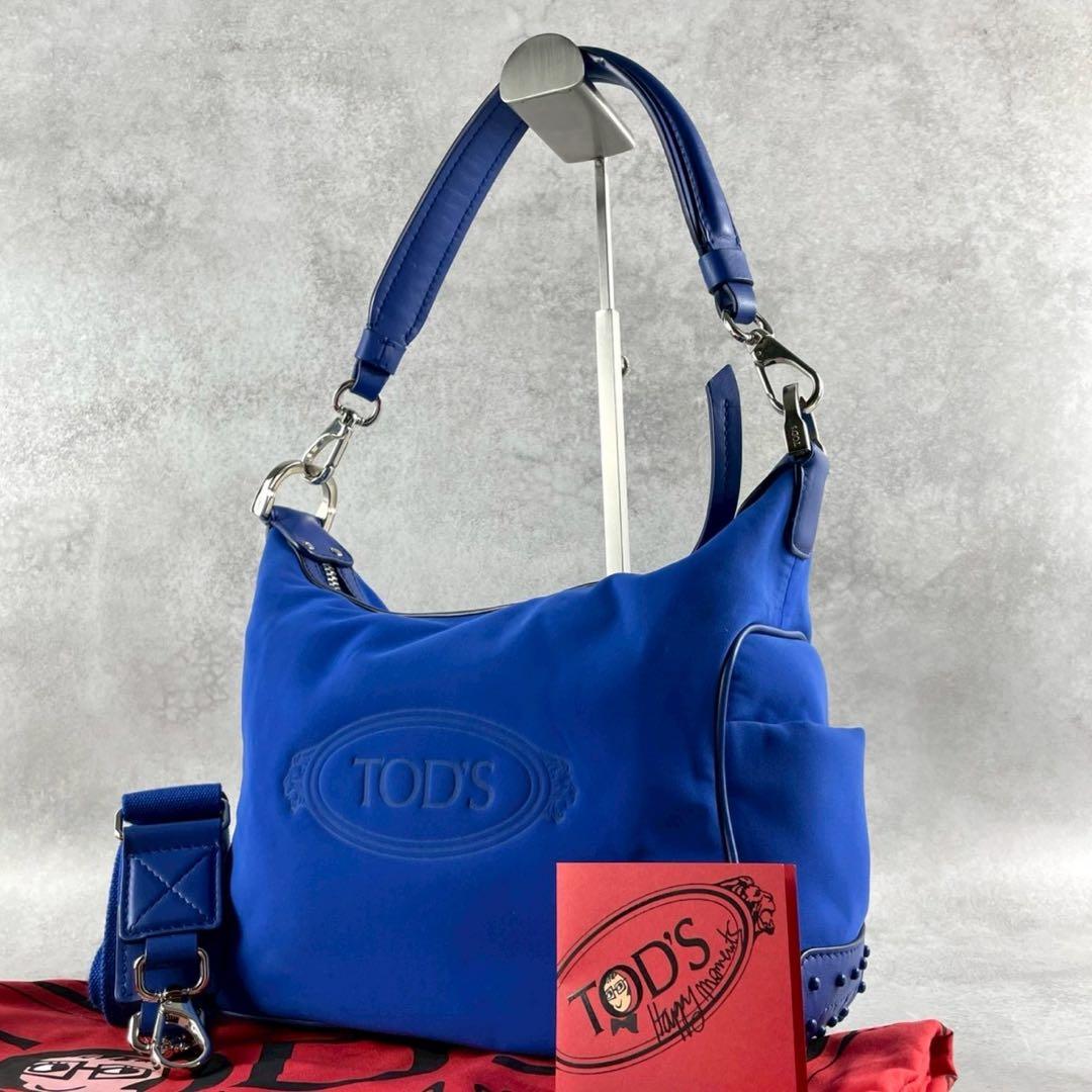 トッズ アルベール エルバス 2WAY ショルダーバッグ ナイロン レザー