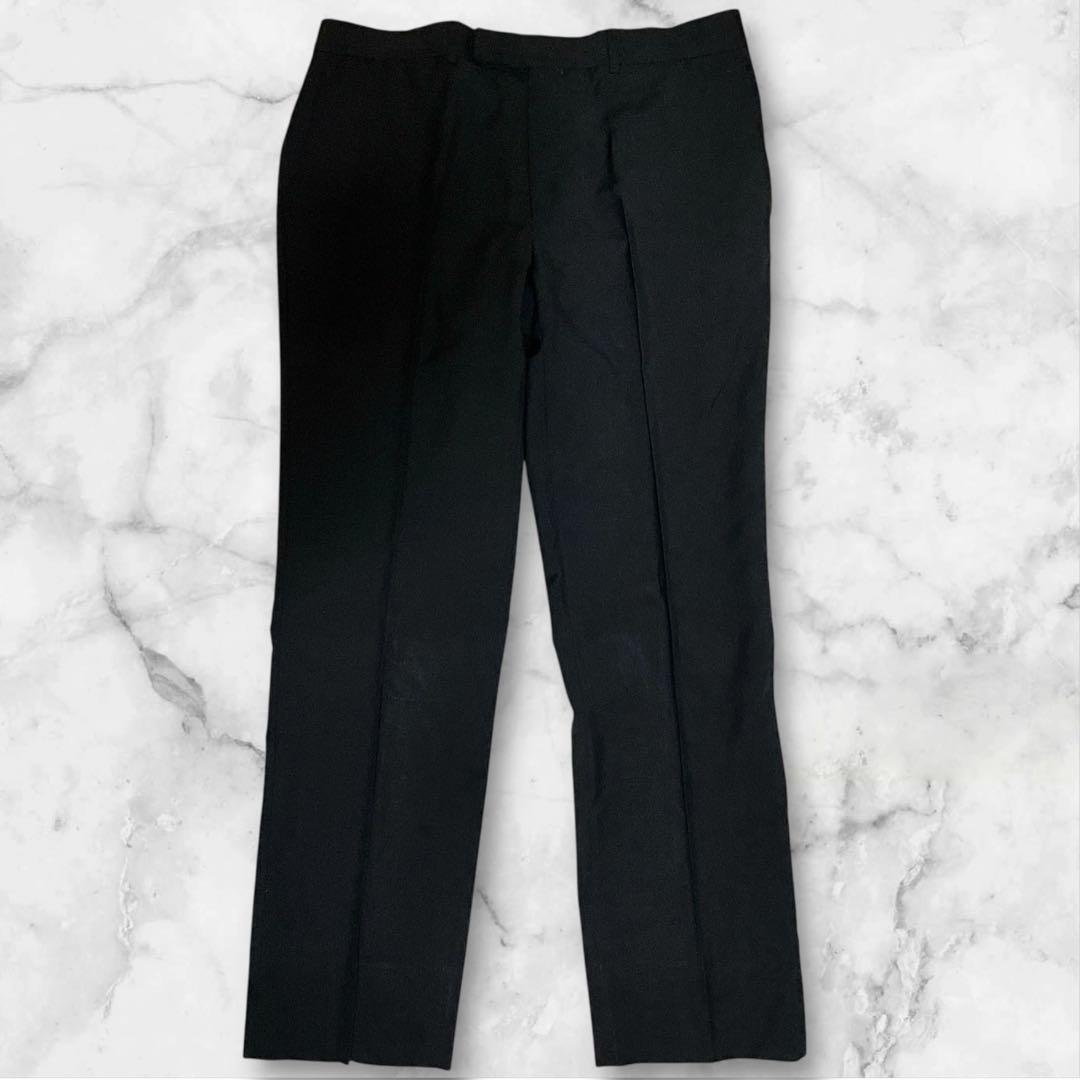 極美品☆ルイヴィトン☆スーツセットアップ☆裏地ロゴ☆モヘヤ混☆ブラック☆46☆M