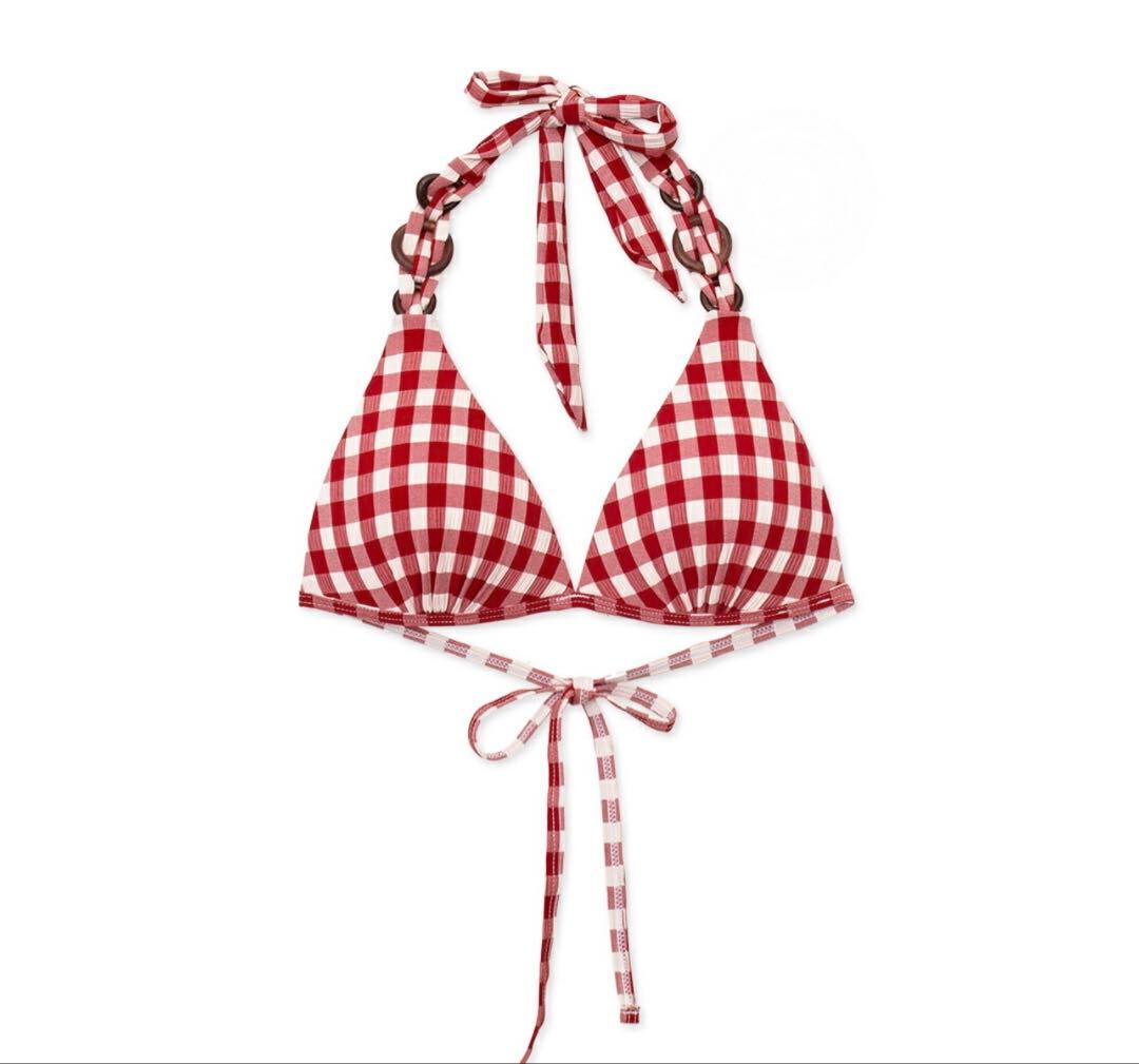 AIR SPACEギンガムチェック三角ビキニ