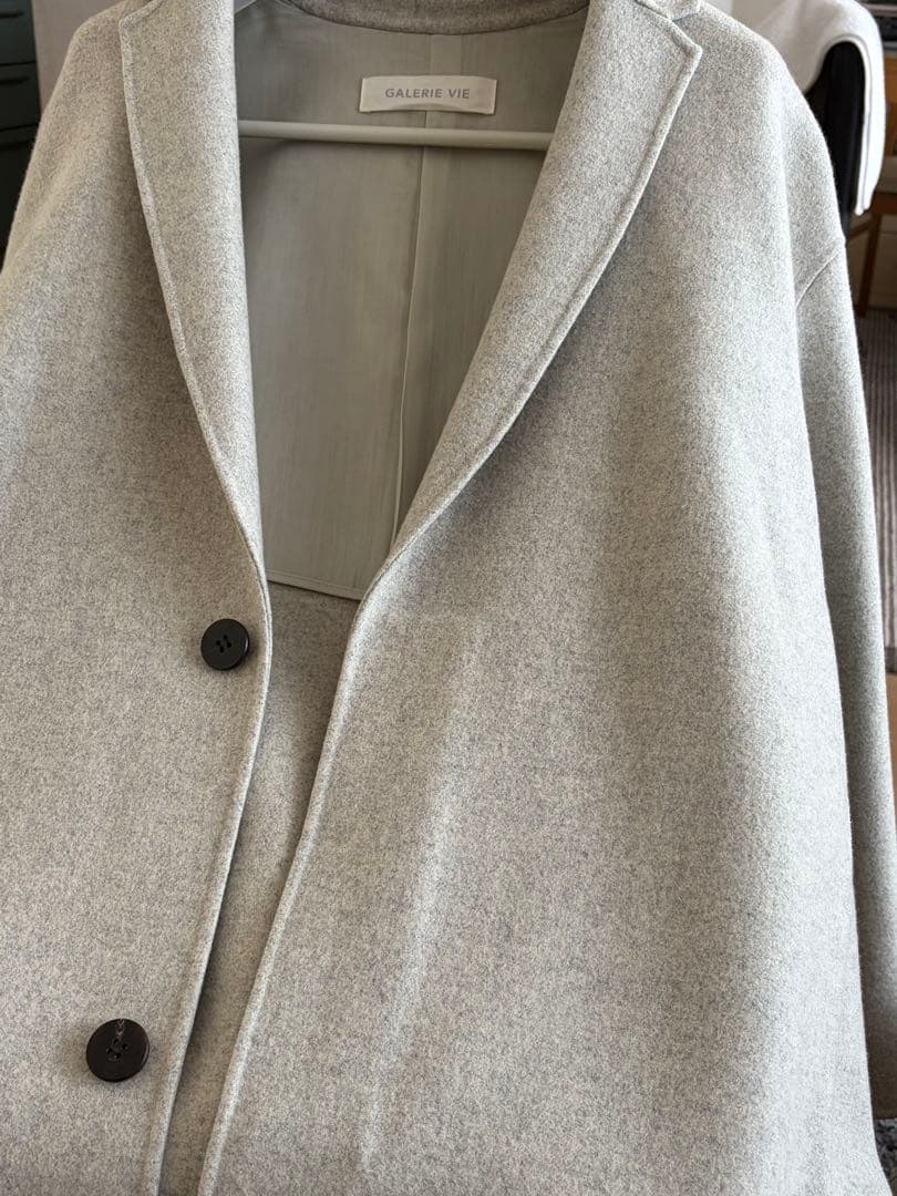 【美品】希少カラー　ギャルリーヴィー　ライトメルトン　コート　34