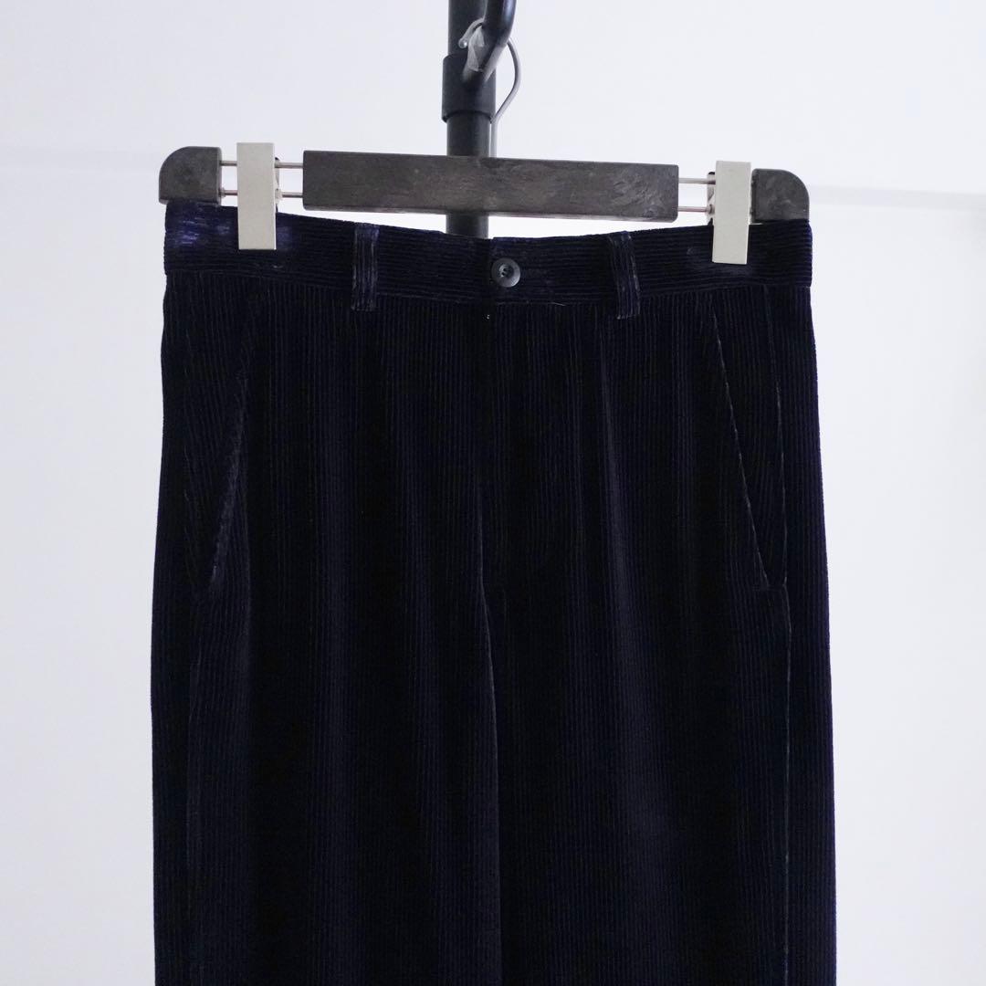 GIORGIO ARMANI レーヨンシルクナイロン　コーデュロイトラウザーズ