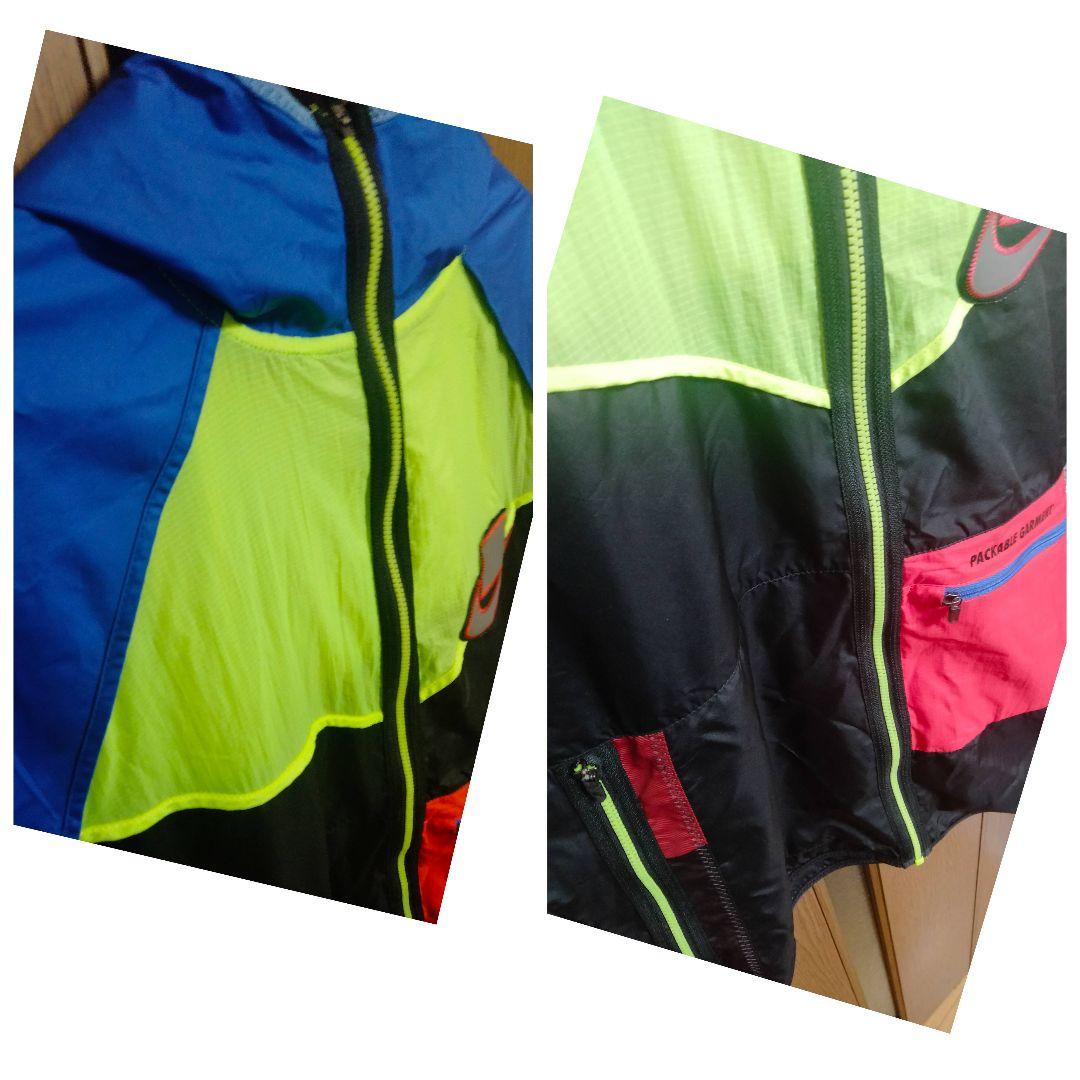 ナイキ ウインドランナー フルジップフーディー マルチカラー パッチワーク M