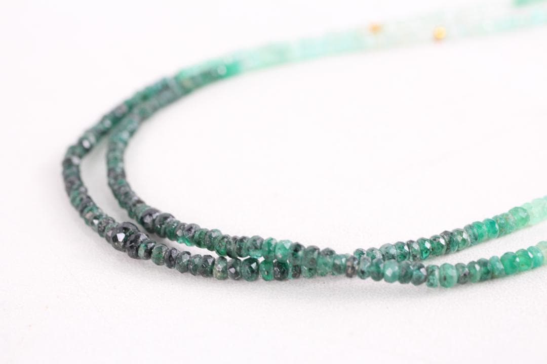 ◎エメラルド ネックレス ミックスカット 品質保証書付き