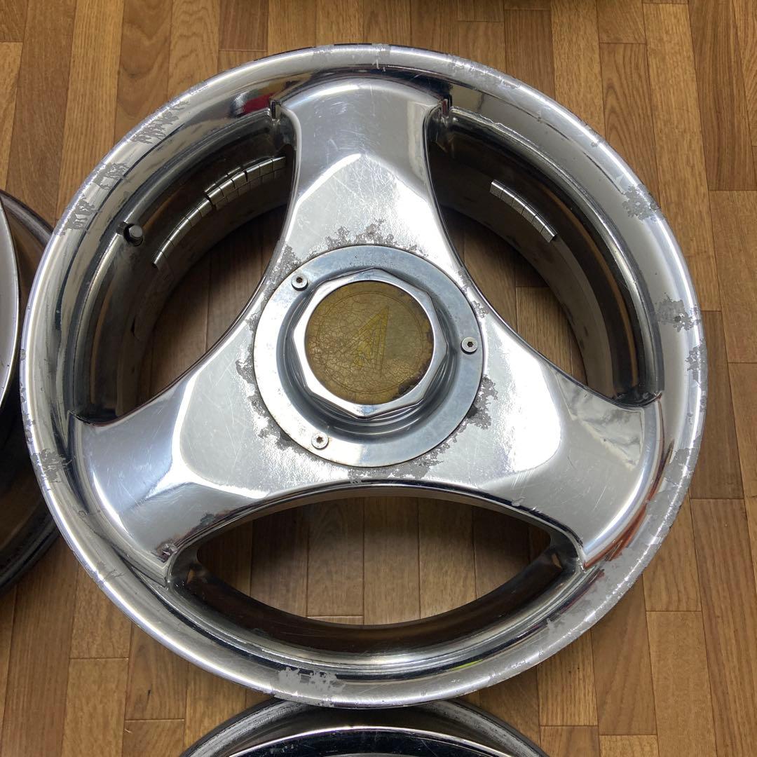 ウェッズ メッキホイール 17インチ　PCD139.7 6穴　3本スポーク