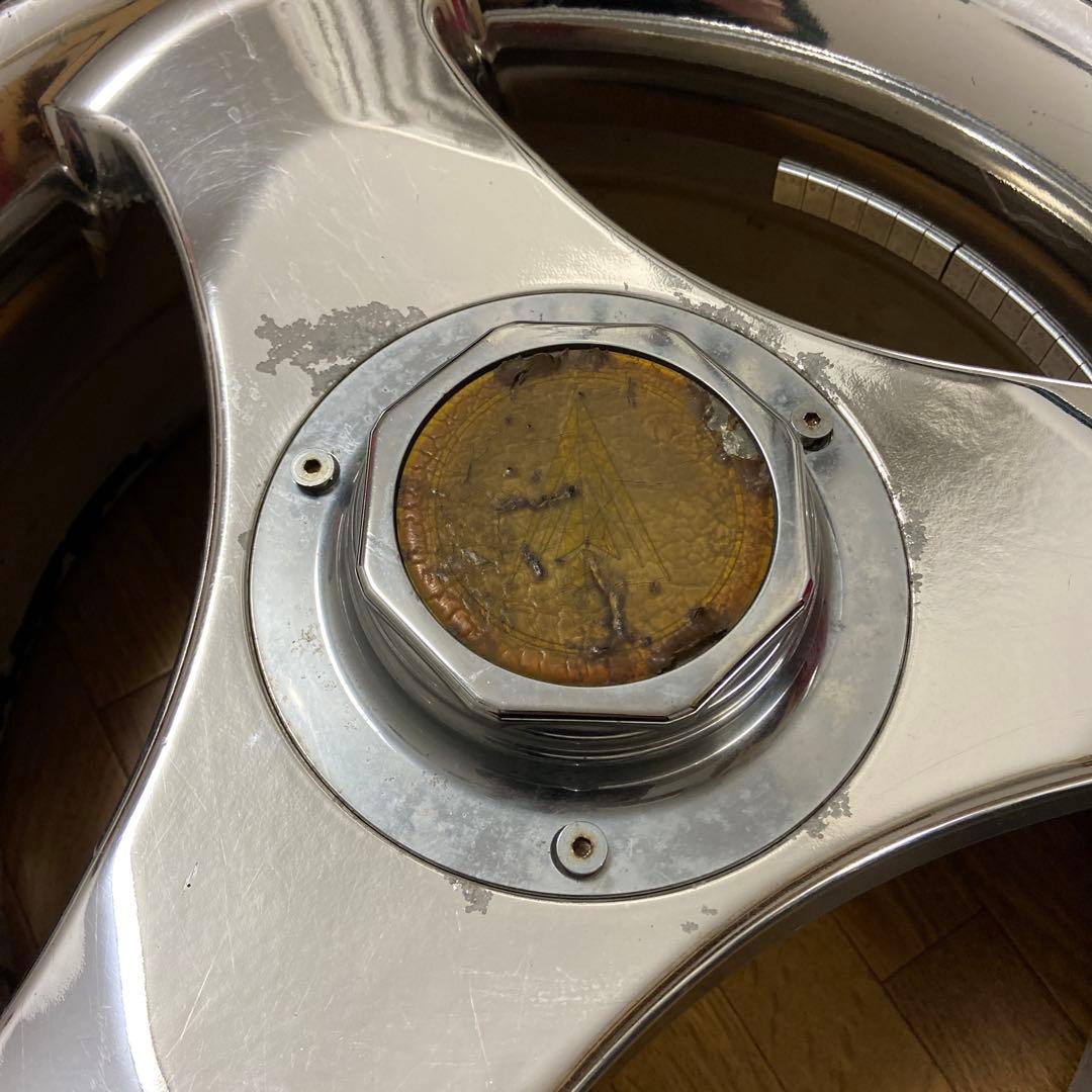 ウェッズ メッキホイール 17インチ　PCD139.7 6穴　3本スポーク