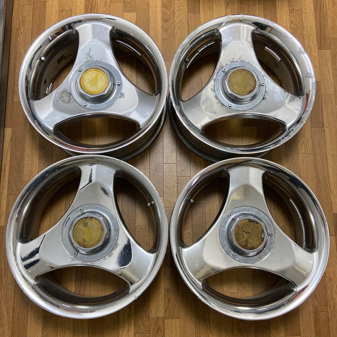 ウェッズ メッキホイール 17インチ　PCD139.7 6穴　3本スポーク