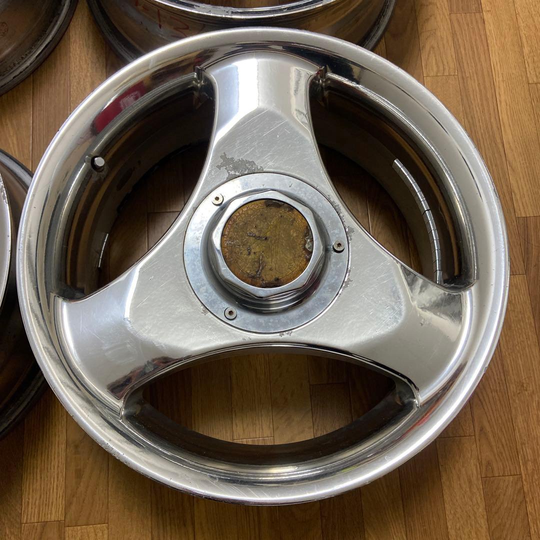 ウェッズ メッキホイール 17インチ　PCD139.7 6穴　3本スポーク