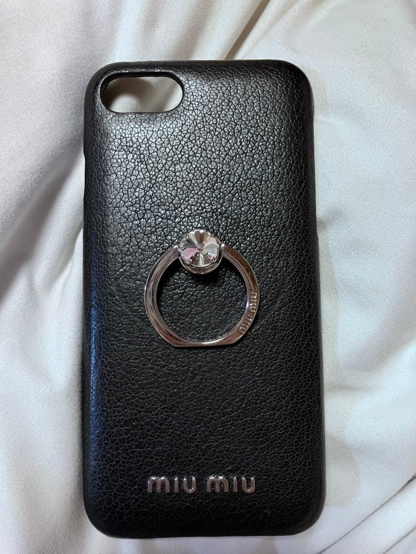 MIU MIU ブラック iPhoneケース